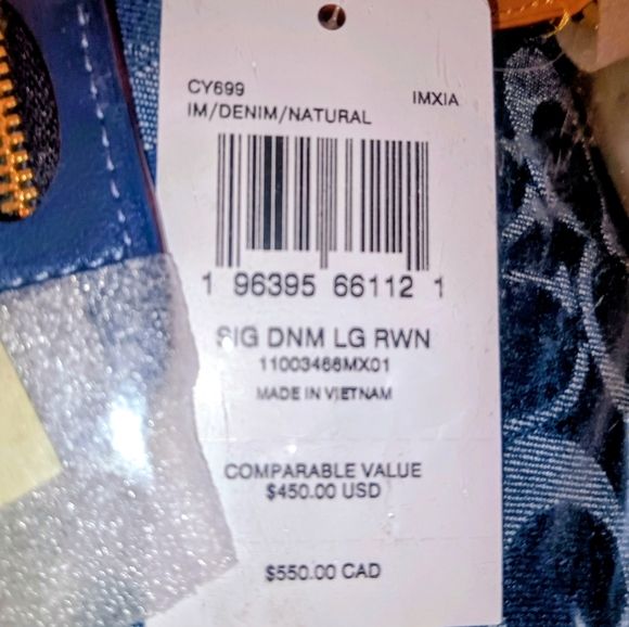 Coach Large Rowan Signature Canvas Satchel Still In Plastic - Picture 6 of 6